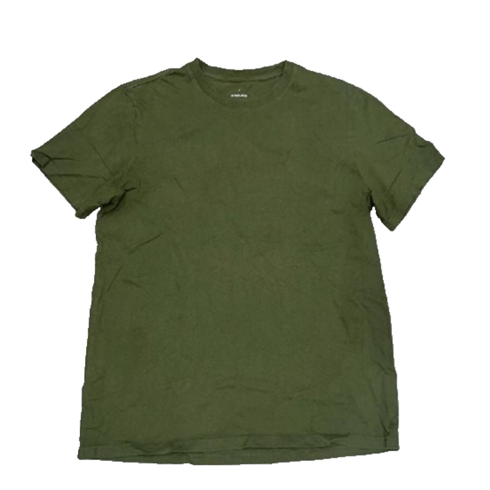 Everlane Organic Cotton Crew Neck Tee t-shirt Olive Medium A006360 - Picture 2 of 8